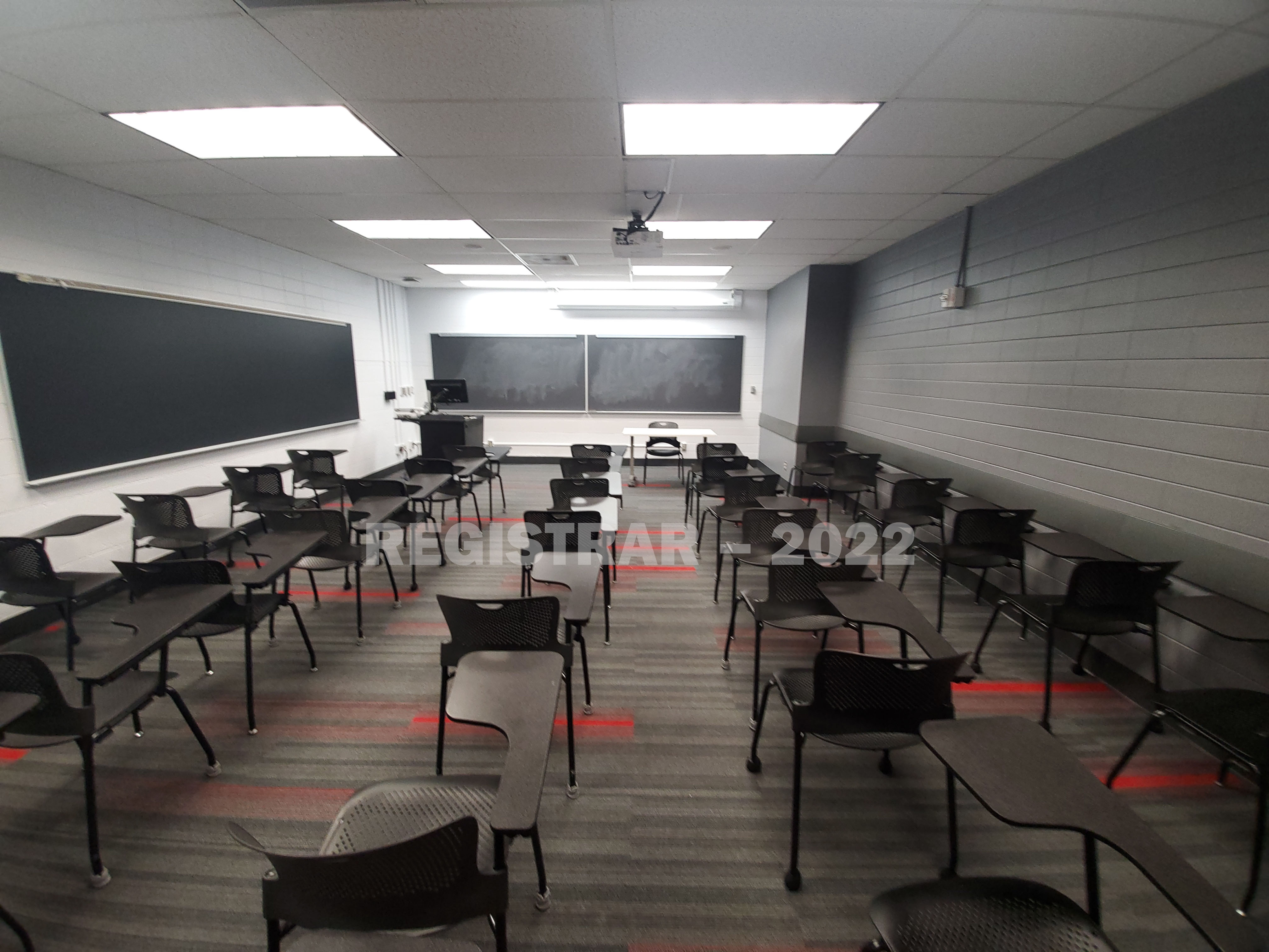 Baker Systems Engineering 130 ultra wide angle view from the back of the room