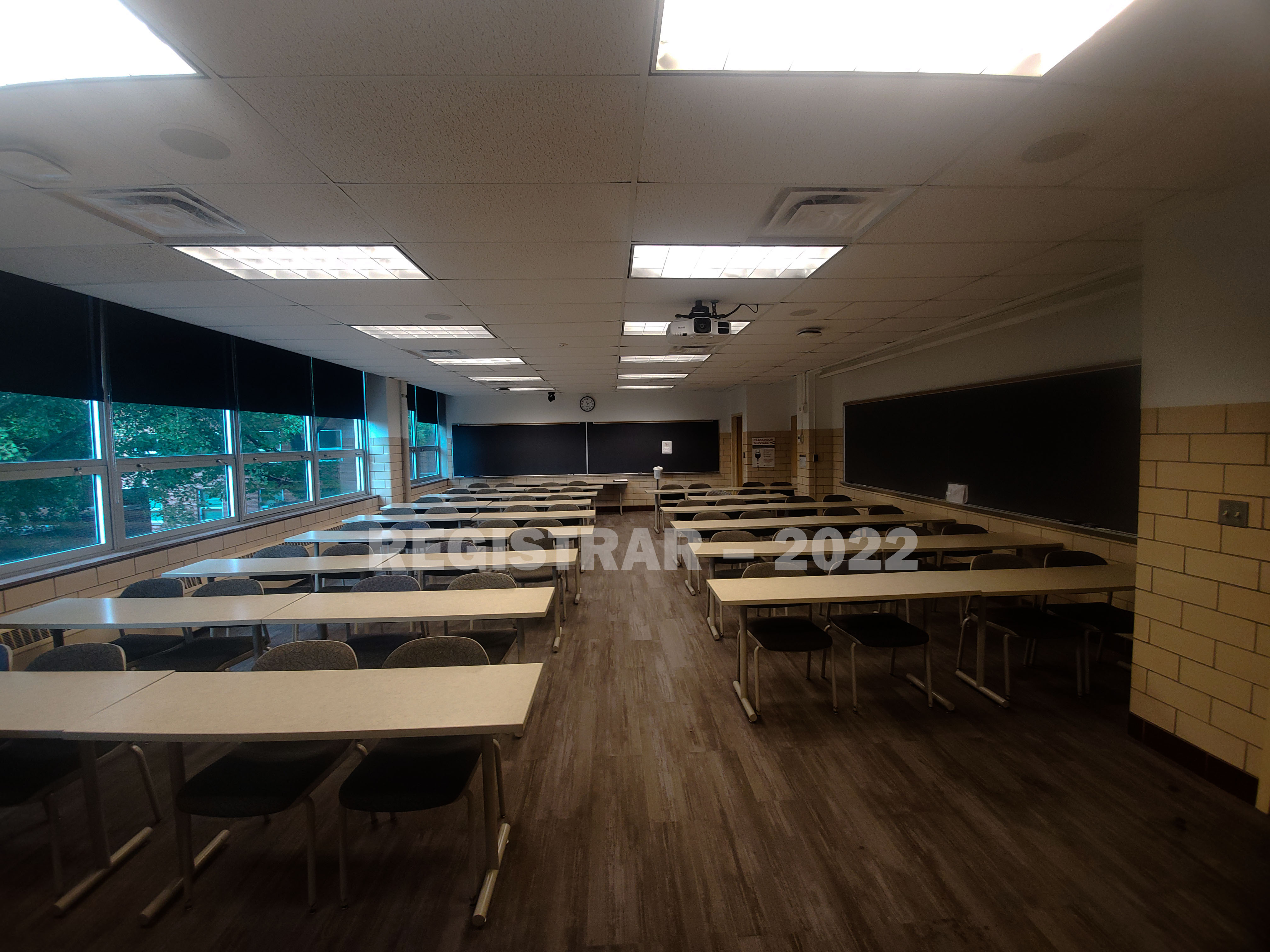 Agricultural Administration room 108 ultra wide angle view from the front of room